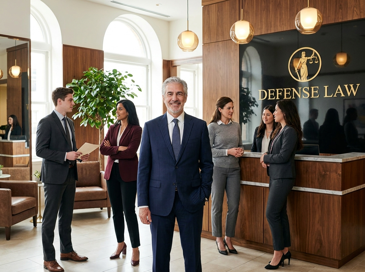 Our team at Defense Law reception